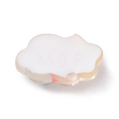 Translucent Cloud Resin Cabochons LS-RESI-K019-03D-1