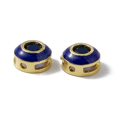 Rack Plating Brass Cubic Zirconia Beads KK-C007-15G-01-1