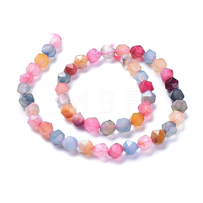 Dyed Natural Agate Beads Strands G-F685-01-1