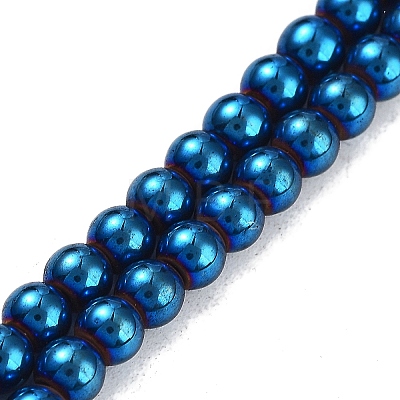 Synthetic Magnetic Hematite Beads Strands G-P545-K01-01A-1
