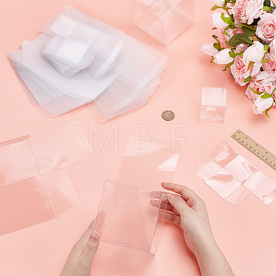 60Pcs 2 Styles Transparent Plastic PVC Box Gift Packaging CON-GO0001-21-1