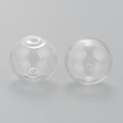Handmade Blown Glass Globe Beads DH017J-1-1