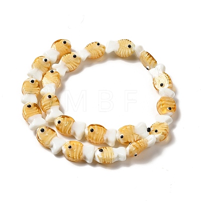 Handmade Lampwork Beads Strands LAMP-G154-07C-1