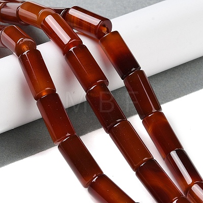 Natural Red Agate Beads Strands G-NH0019-A03-02-1