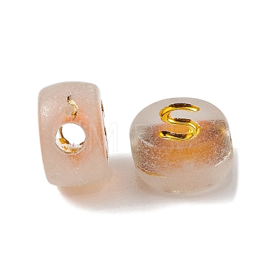 Luminous Transparent Acrylic Beads OACR-P037-01B-S-1