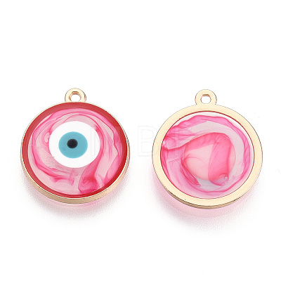 Epoxy Resin Enamel Pendants RESI-T045-031C-05-1