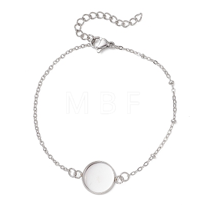 304 Stainless Steel Cable Chain Satellite Chain Bracelet Making BJEW-JB13164-03-1