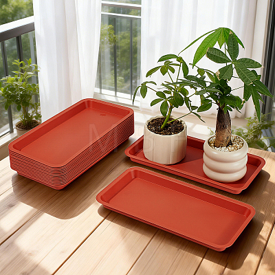 Plastic Planters Tray AJEW-WH0643-057-1