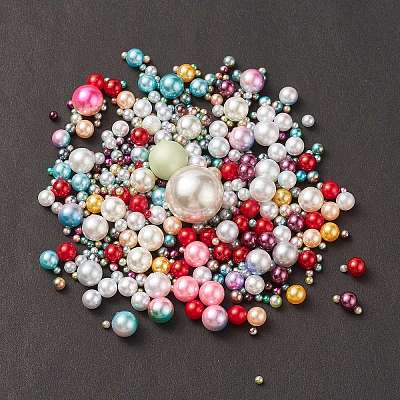 Acrylic Imitation Pearl  Beads X-OACR-XCP0001-01-1