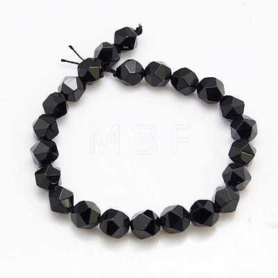 Natural Black Onyx Beads Strands G-C072-10mm-1-1
