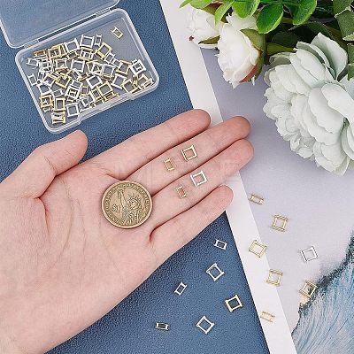 SUPERFINDINGS 80Pcs 4 Styles Eco-Friendly Brass Watch Band Clasps KK-FH0004-02-1