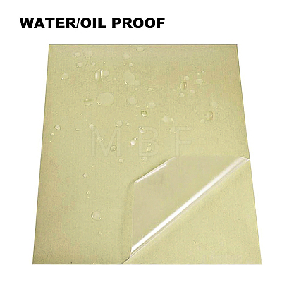 Transparent PET Film Adhesive Paper Sticker AJEW-BC0005-28-1