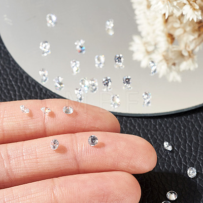 100Pcs Diamond Shape Grade AAA Cubic Zirconia Cabochons ZIRC-TADJ0001-01A-1