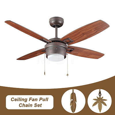 1 Set Tibetan Style Alloy Ceiling Fan Pull Chain Extenders AJEW-AR0001-58-1
