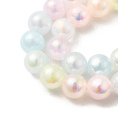 Plating Natural Selenite Beads Strands G-G120-A01-01-05-1