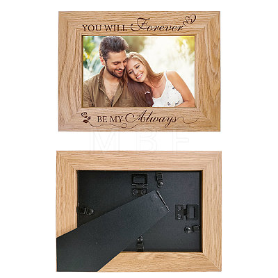 Natural Wood Photo Frames DIY-WH0247-015-1