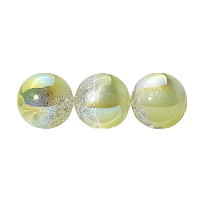 30Pcs Gradient Color Opaque Resin Beads PW-WG675F3-08-1