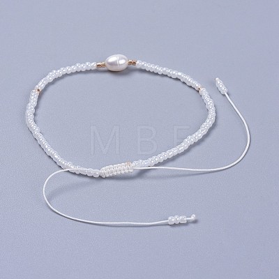 Adjustable Nylon Thread Braided Beads Bracelets BJEW-JB04375-01-1