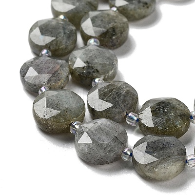 Natural Labradorite Beads Strands G-NH0004-001-1