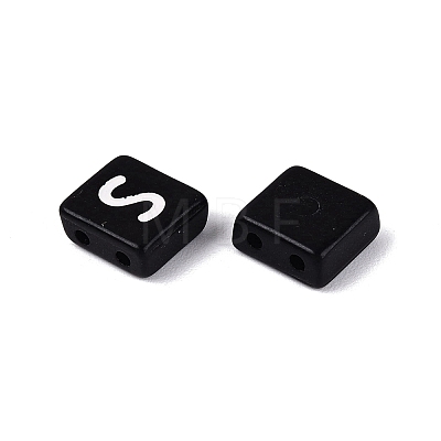 Opaque Acrylic Enamel Beads SACR-Q001-18B-1