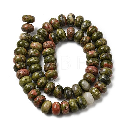 Natural Unakite Beads Strands G-A280-A20-03-1
