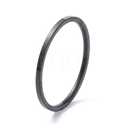 1mm Polished Plain Dome Finger Ring for Girl Women RJEW-C012-02G-EB-1