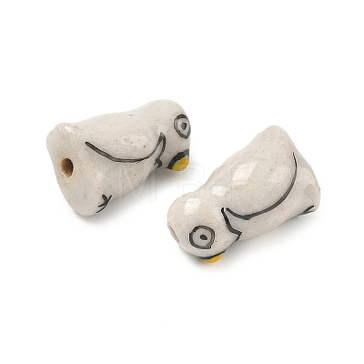 Handmade Porcelain Beads PORC-D025-01-1