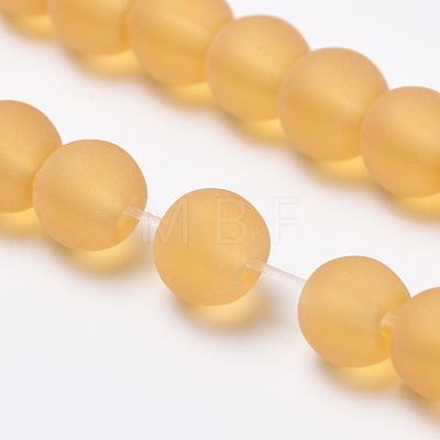 Transparent Glass Beads Strands GLAA-Q064-12-6mm-1