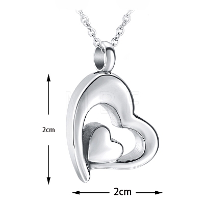 Non-Tarnish Stainless Steel Pendant Necklaces PW-WG9F2E1-01-1