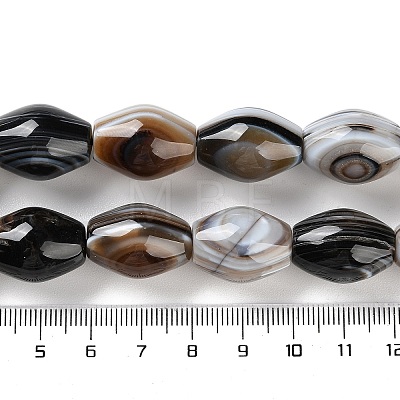 Natural Eye Agate Beads Strands G-NH0019-D02-03-1