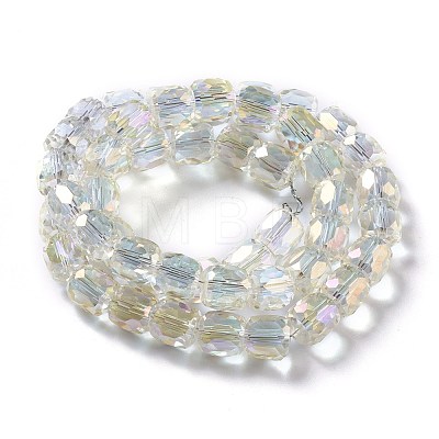 Electroplate Glass Beads GLAA-F108-14B-03-1
