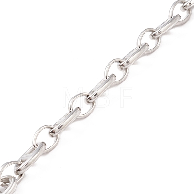 304 Stainless Steel Oval Link Chains CHS-F017-05B-P-1