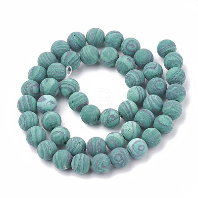 Synthetic Malachite Beads Strands G-T106-198-1