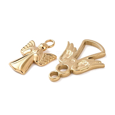 5Pcs 304 Stainless Steel Pendants STAS-P432-08G-1