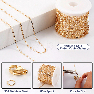 DIY Chain Necklace Bracelet Making Kit DIY-TA0004-92-1
