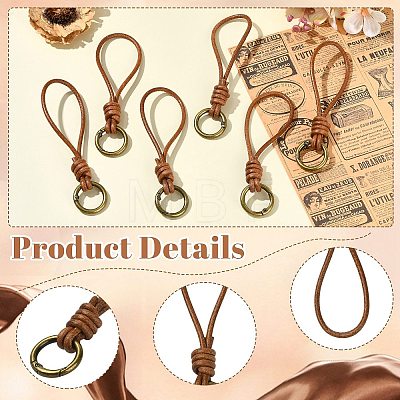 Vintage Cowhide Rope Pendant Decorations ST-CJ0028-13-1