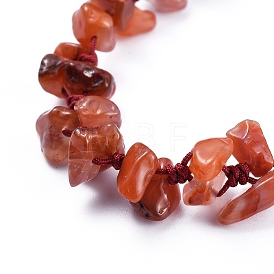 Adjustable Natural & Synthetic Mixed Stone Chip Beads Braided Bead Bracelets BJEW-JB04392-1