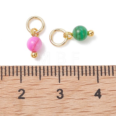 Dyed Natural Freshwater Shell Pendants PALLOY-JF05441-01-1
