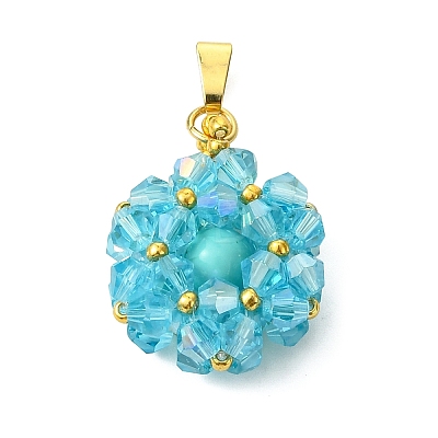 Glass Pendants PALLOY-MZ01346-03-1