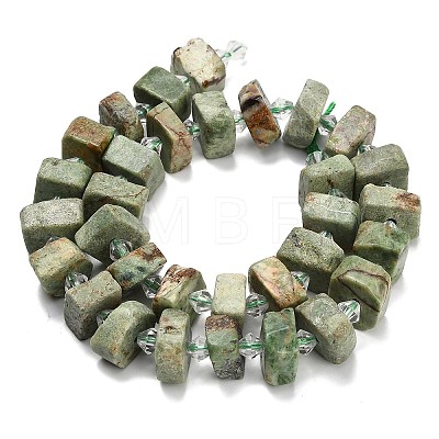 Natural Green Opal Beads Strands G-L642-H03-01-1