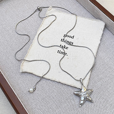 Adjustable Alloy Pendant Lariat Necklaces for Women FS-WGF503A-02-1
