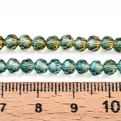 Baking Paint Transparent Glass Beads Strands DGLA-A035-T4mm-A08-1