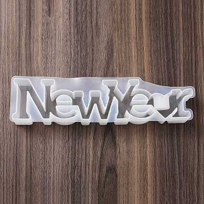 Word NEW YEAR DIY Candle Holder Silicone Molds SIL-F008-02B-1