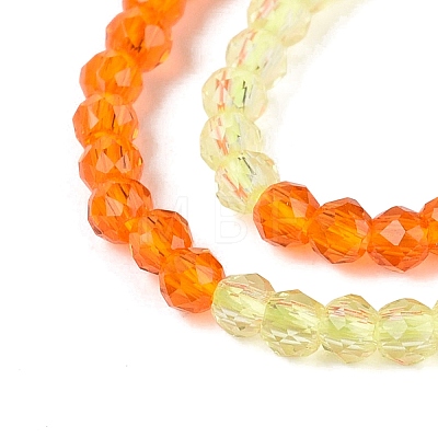 Transparent Glass Beads Strands GLAA-N074-01A-04-1