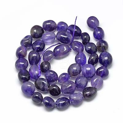 Natural Amethyst Beads Strands X-G-R445-8x10-03-1