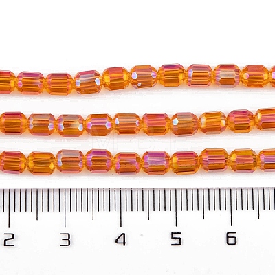 Electroplate Glass Beads Strands EGLA-D031-01S-1