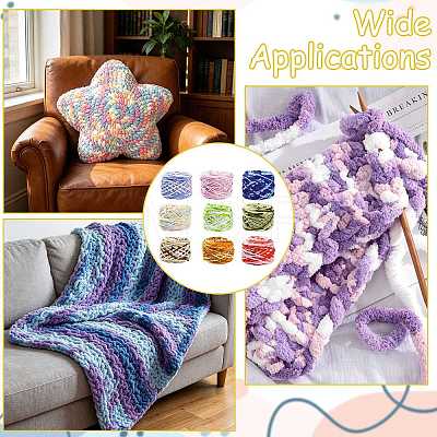 4 Bundles Polyester Yarn FB-FSB9EF-01I-1