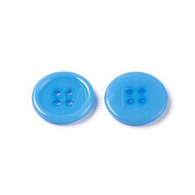 Acrylic Sewing Buttons X-BUTT-E076-B-M-1