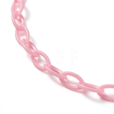 Personalized ABS Plastic Cable Chain Necklaces NJEW-JN03220-03-1