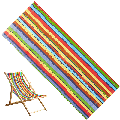 1Pc Stripe Pattern Chair Polycotton Cloth AJEW-GF0015-38I-1